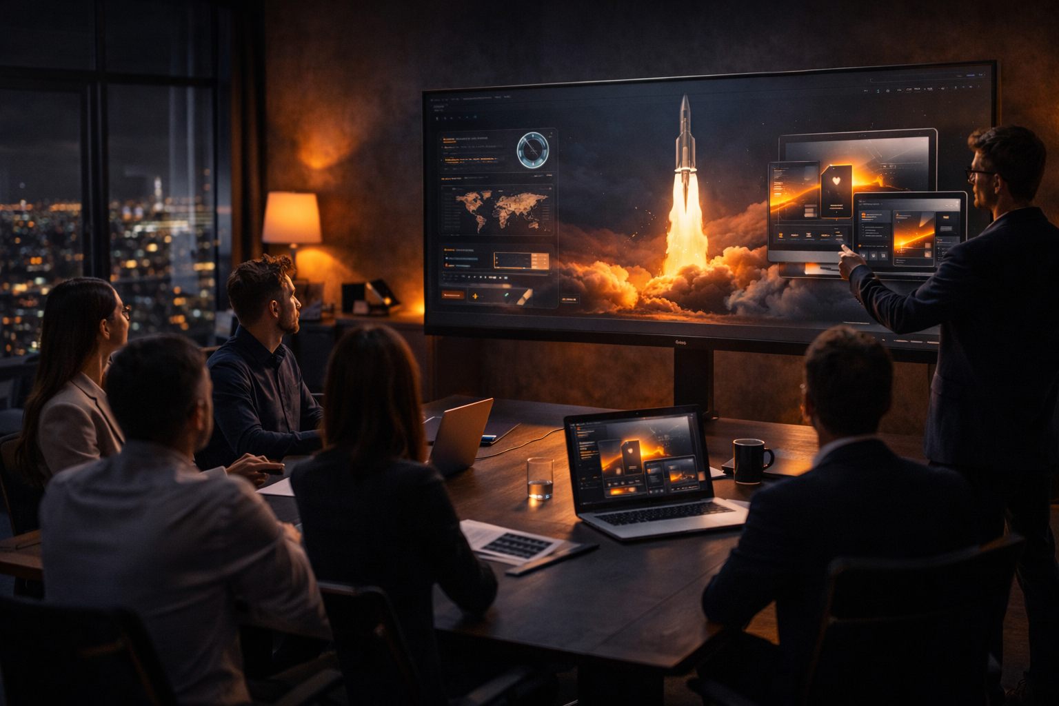 Team präsentiert den digitalen Launch