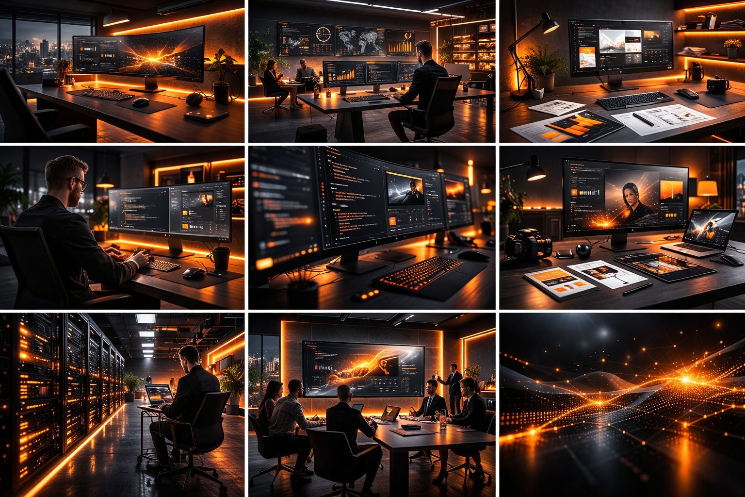 Lookbook-Collage mit konsistenter Bildsprache